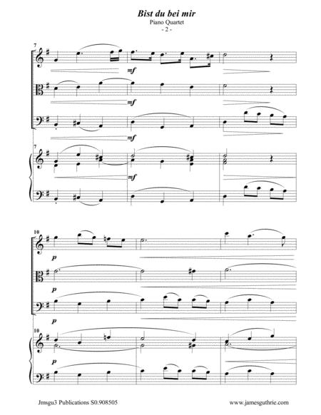 Bach Bist Du Bei Mir For Piano Quartet Page 2
