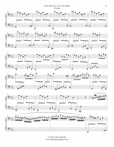 Bach Cello Suite No 4 In E Flat Major Page 2