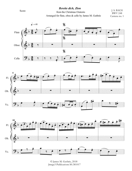 Bach Christmas Trio For Flute Oboe Cello Page 2
