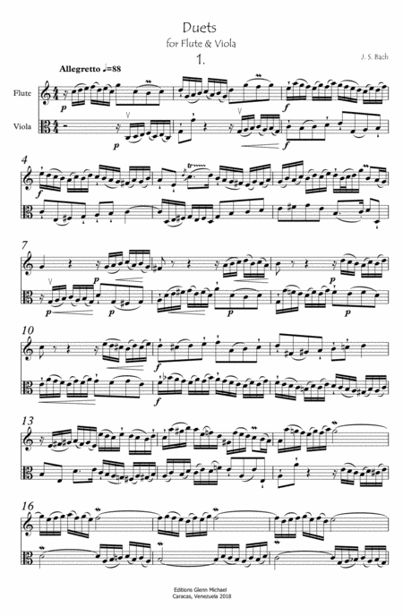 Bach Duets For Flute Viola Page 2