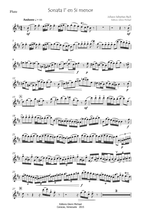 Bach Flute Sonata 1 In B Minor Page 2