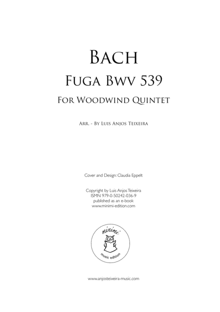 Bach Fuga Bwv 539 For Woodwind Quintet Page 2