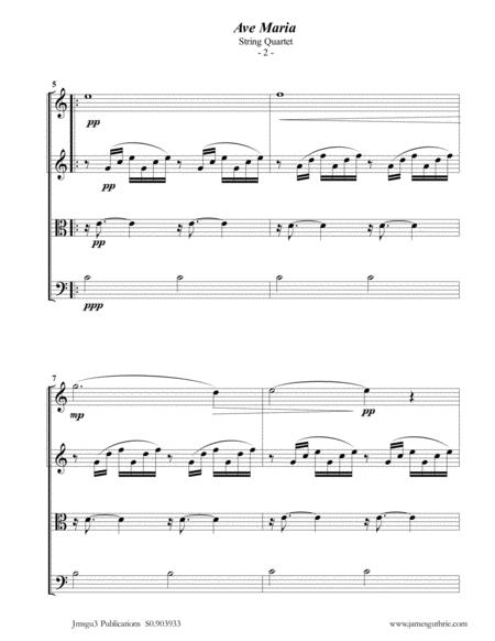 Bach Gounod Ave Maria For String Quartet Page 2