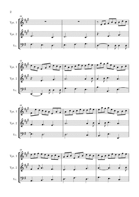 Bach Jesus Bleibet Meine Freude For 2 Trumpets And Cello Page 2
