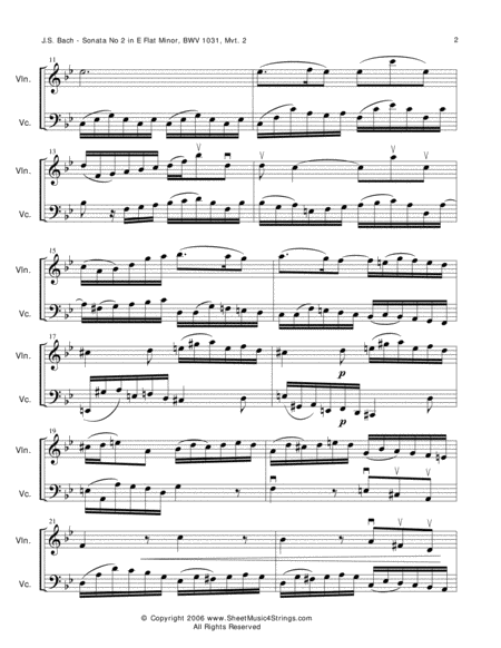 Bach Js Siciiliano For Violin And Cello Page 2