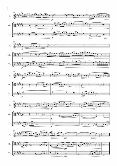 Bach Prelude Fugue In E Major Bvw854 Flute Viola Cello Score And Parts Page 2