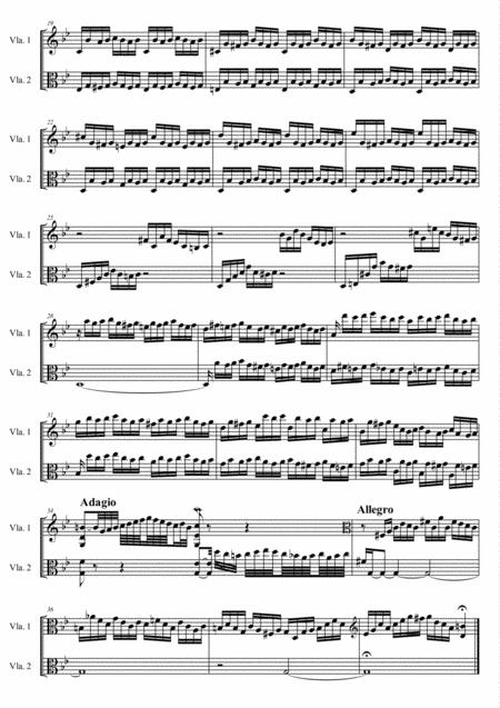 Bach Prelude Ii C Moll From The Well Tempered Clavier Book I For 2 Violas Page 2