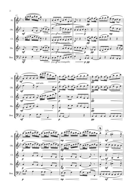 Bach Sheep May Safely Graze Wind Quintet Page 2