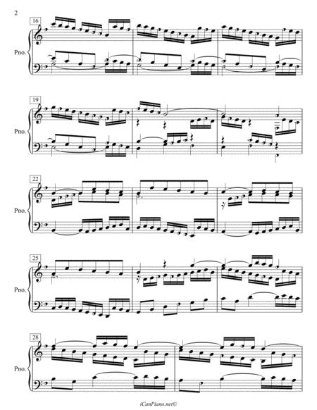 Bach Sinfonia No 10 In G Major Bwv 796 Icanpiano Style Page 2