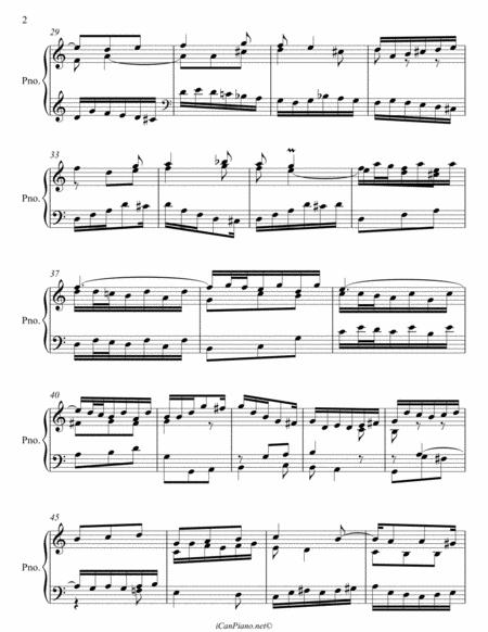 Bach Sinfonia No 13 In A Minor Bwv 799 Page 2