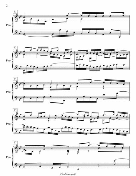 Bach Sinfonia No 14 In Bb Major Bwv 800 Icanpiano Style Page 2