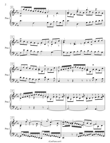 Bach Sinfonia No 2 In C Minor Bwv 788 Icanpiano Style Page 2
