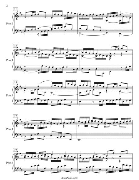 Bach Sinfonia No 3 In D Major Bwv 789 Icanpiano Style Page 2