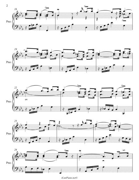 Bach Sinfonia No 5 In Eb Major Bwv 791 Page 2