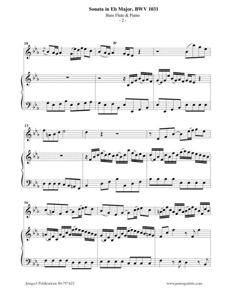 Bach Sonata Bwv 1031 For Bass Flute Piano Page 2