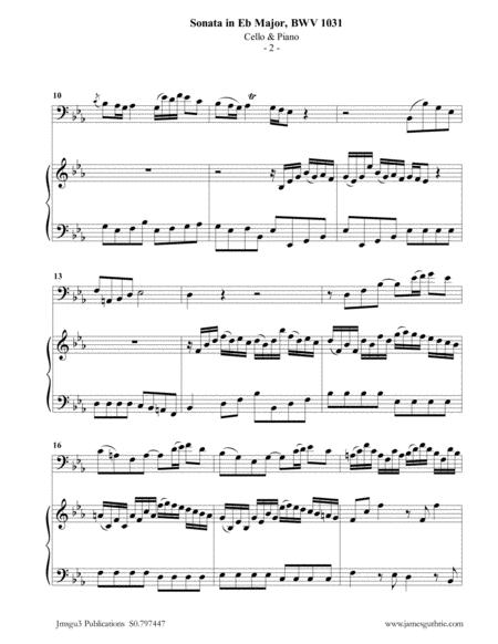 Bach Sonata Bwv 1031 For Cello Piano Page 2