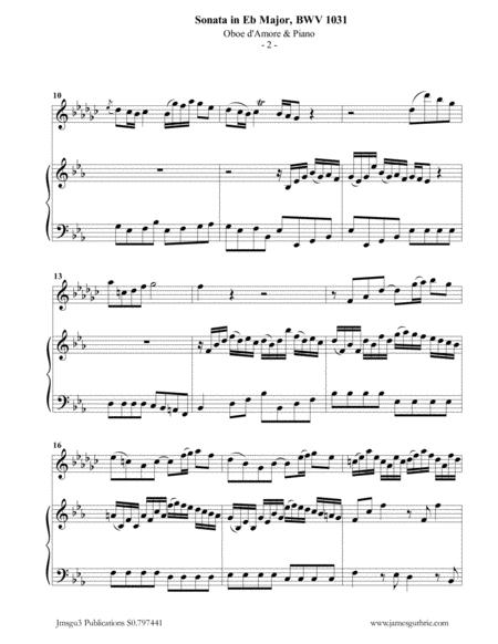 Bach Sonata Bwv 1031 For Oboe D Amore Piano Page 2