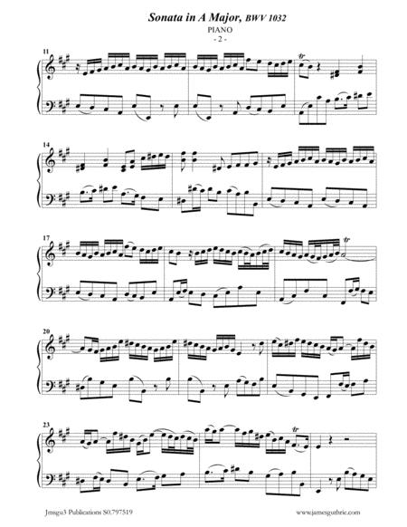 Bach Sonata Bwv 1032 For Tenor Sax Piano Page 2