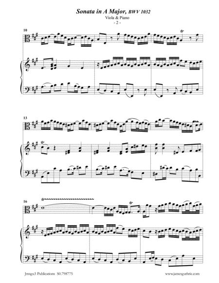 Bach Sonata Bwv 1032 For Viola Piano Page 2