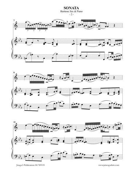 Bach Sonata Bwv 1035 For Baritone Sax Piano Page 2