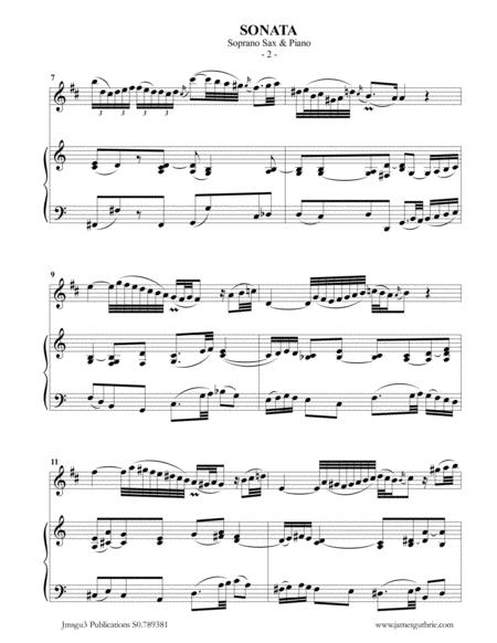 Bach Sonata Bwv 1035 For Soprano Sax Piano Page 2