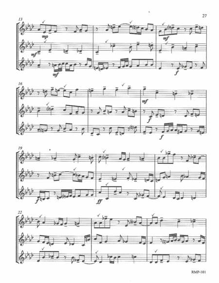 Bach Three Part Invention 9 For 3 Flutes Score Page 2