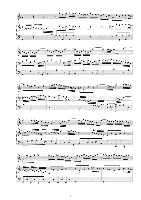 Bach Violin Sonata No 5 In C Major Bwv 529 For Violin And Harpsichord Or Piano Page 2