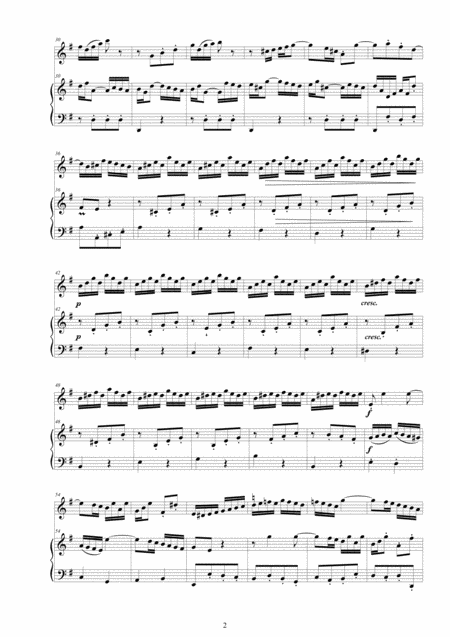 Bach Violin Sonata No 6 In G Major Bwv 530 For Violin And Harpsichord Or Piano Page 2