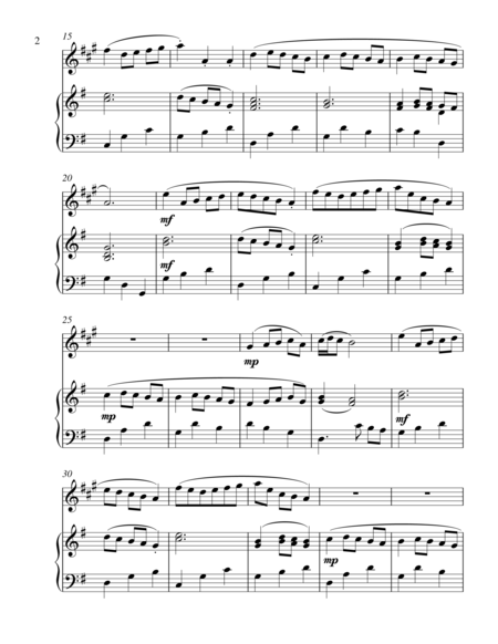 Bachs Minuet In G Treble Bb Instrument Solo Page 2