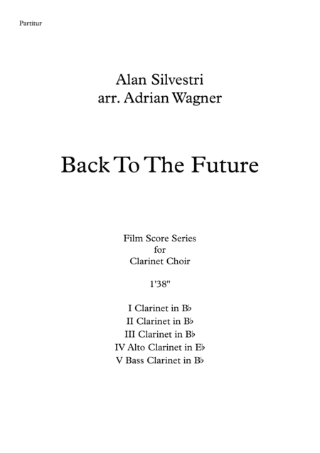 Back To The Future Alan Silvestri Clarinet Choir Arr Adrian Wagner Page 2