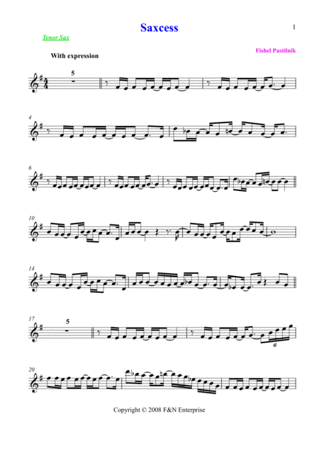 Background For Saxcess For Tenor Sax Page 2