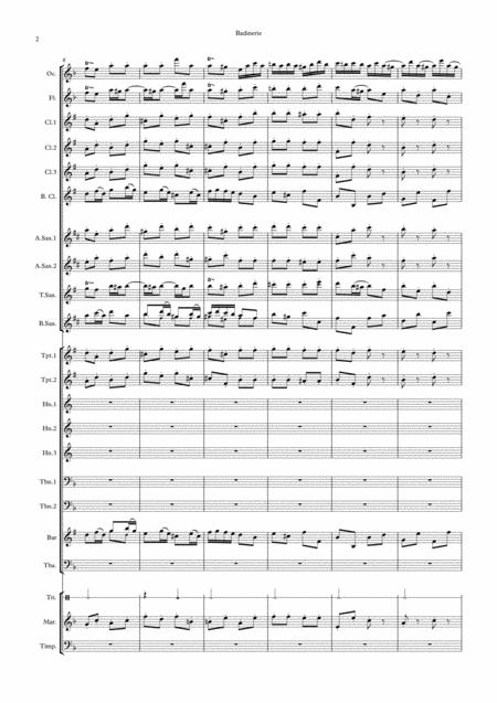 Badineri From From Orchestral Suite No 2 In B Minor Page 2