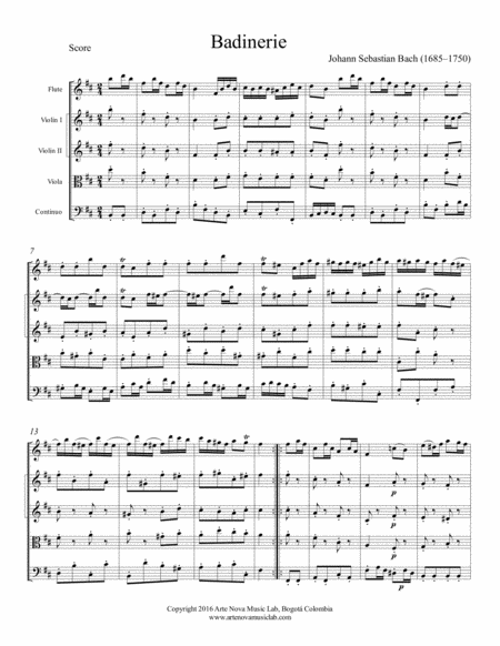 Badinerie From Bwv 1067 Suite Page 2