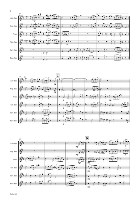 Badnerlied Jazzy Oktoberfest Saxophone Quartet Page 2