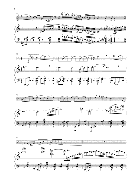 Bagatella For Cello And Piano Page 2