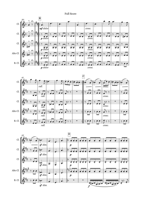 Ballade For Clarinet Quartet Page 2