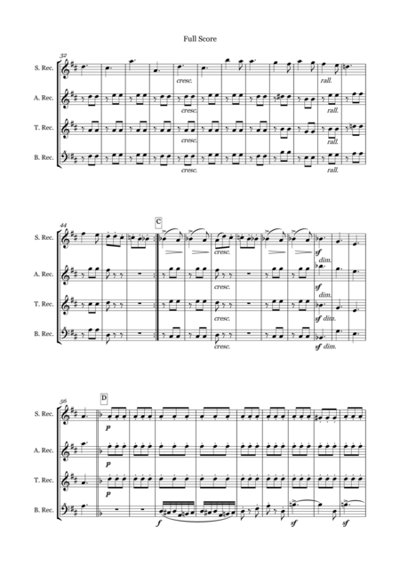 Ballade For Recorder Quartet Page 2