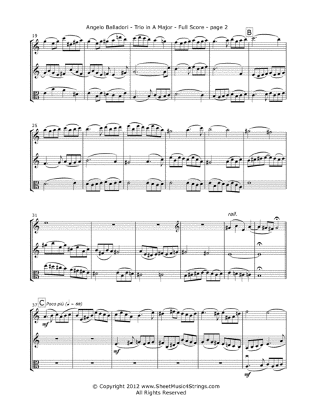 Balladori A Trio In A For Two Violins And Viola Page 2