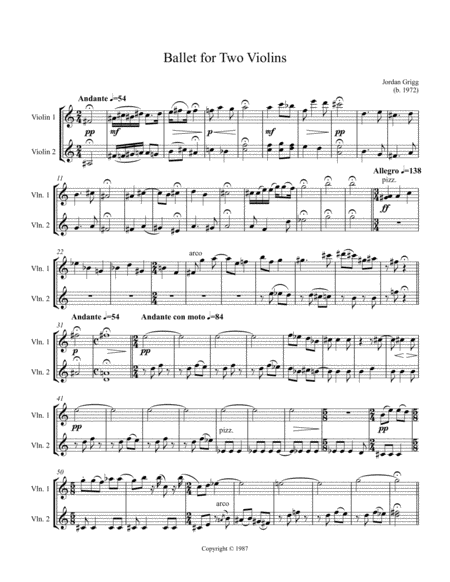 Ballet For Two Violins Page 2