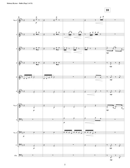 Ballet Mvt 4 From Debussys Petite Suite For String Orchestra Page 2