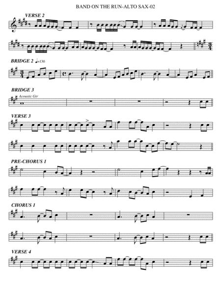 Band On The Run Alto Sax Page 2