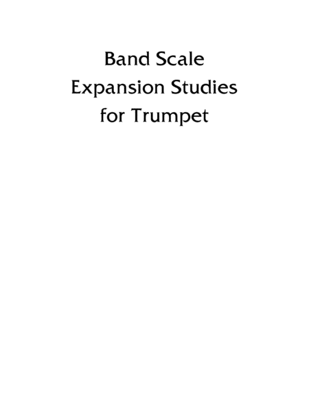 Band Scale Expansion Studies For Trumpet By Eddie Lewis Page 2