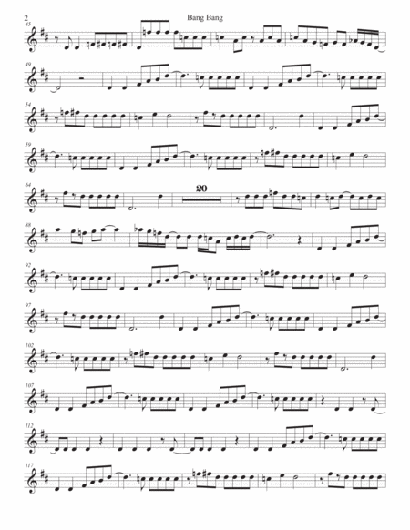 Bang Bang Original Key Trumpet Page 2