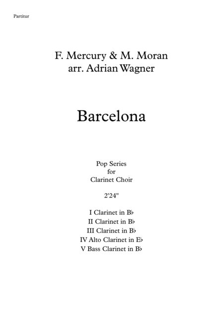 Barcelona Freddie Mercury Clarinet Choir Arr Adrian Wagner Page 2