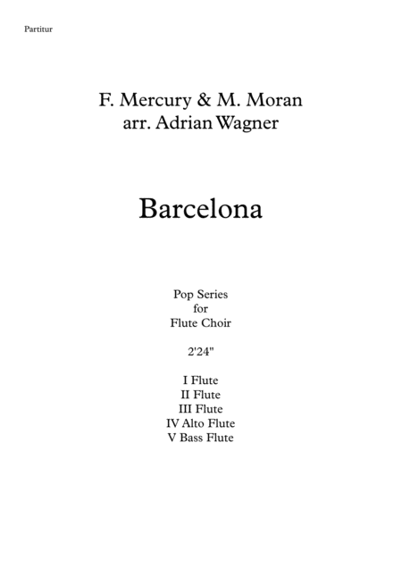 Barcelona Freddie Mercury Flute Choir Arr Adrian Wagner Page 2