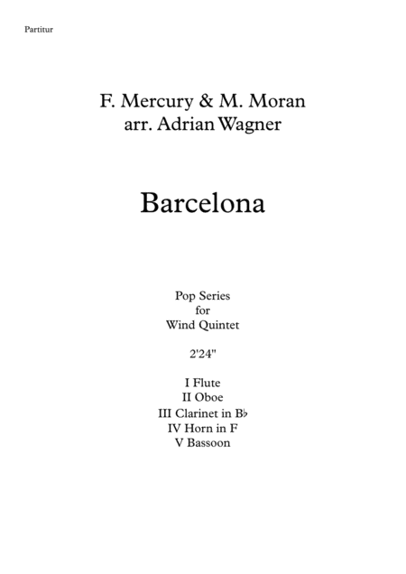 Barcelona Freddie Mercury Wind Quintet Arr Adrian Wagner Page 2