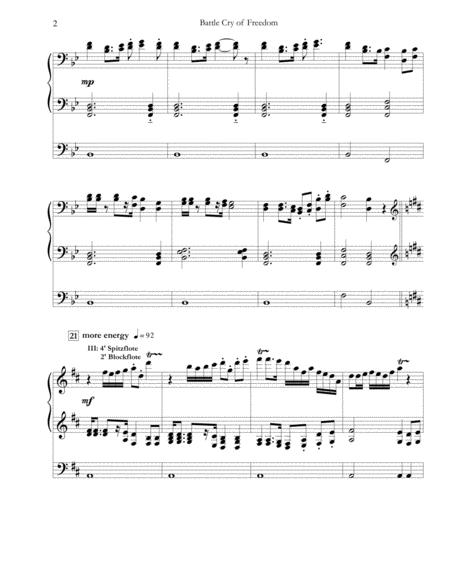 Battle Cry Of Freedom Richard Elliott Organ Solo Page 2