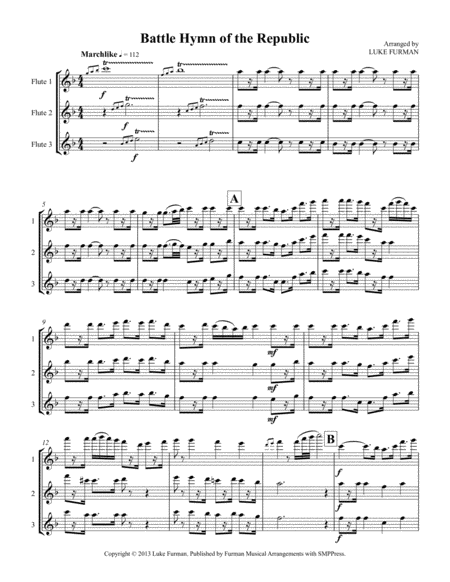 Battle Hymn Of The Republic Flute Trio Page 2