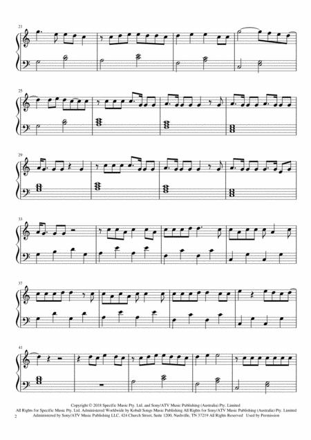 Be Alright Dean Lewis Easy Piano Page 2