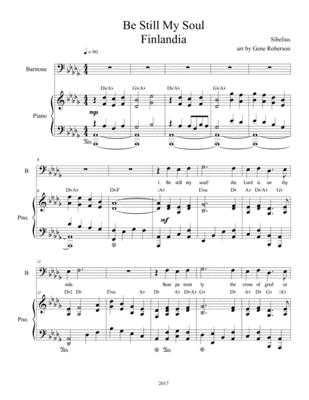 Be Still My Soul Baritone Page 2